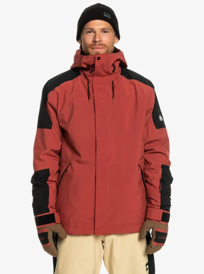 Snow Jackets Men Quiksilver Radicalo Technical Snow Jacket Marsala