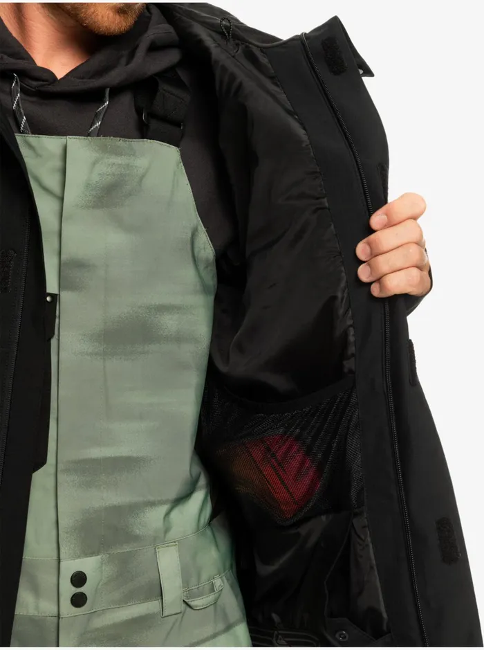 Snow Jackets Men Quiksilver Radicalo Technical Snow Jacket True Black Snow Jackets Men Quiksilver Radicalo Technical Snow Jacket True Black