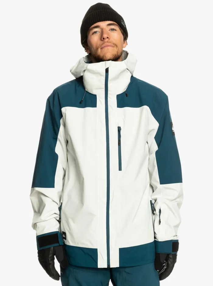 Snow Jackets Men Quiksilver Ultralight 20k Technical Snow Jacket Nimbus Cloud Snow Jackets Men Quiksilver Ultralight 20k Technical Snow Jacket Nimbus Cloud