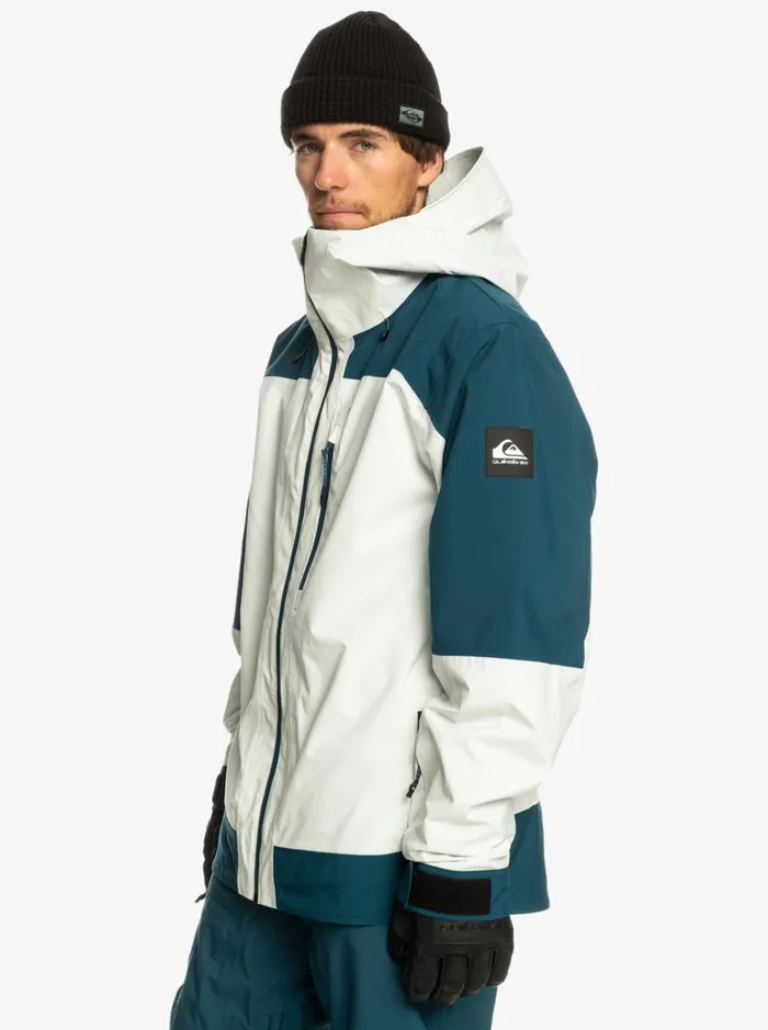 Snow Jackets Men Quiksilver Ultralight 20k Technical Snow Jacket Nimbus Cloud Snow Jackets Men Quiksilver Ultralight 20k Technical Snow Jacket Nimbus Cloud