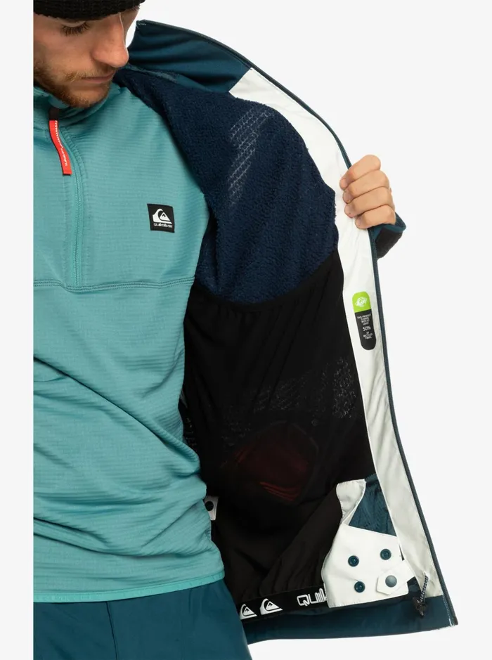 Snow Jackets Men Quiksilver Ultralight 20k Technical Snow Jacket Nimbus Cloud Snow Jackets Men Quiksilver Ultralight 20k Technical Snow Jacket Nimbus Cloud