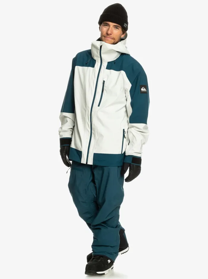 Snow Jackets Men Quiksilver Ultralight 20k Technical Snow Jacket Nimbus Cloud Snow Jackets Men Quiksilver Ultralight 20k Technical Snow Jacket Nimbus Cloud