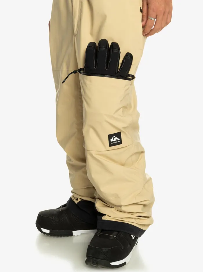 Snow Pants Men Quiksilver Altostratus Street Shell 2l GoreTex Snow Bib Pants Pale Khaki Snow Pants Men Quiksilver Altostratus Street Shell 2l GoreTex Snow Bib Pants Pale Khaki