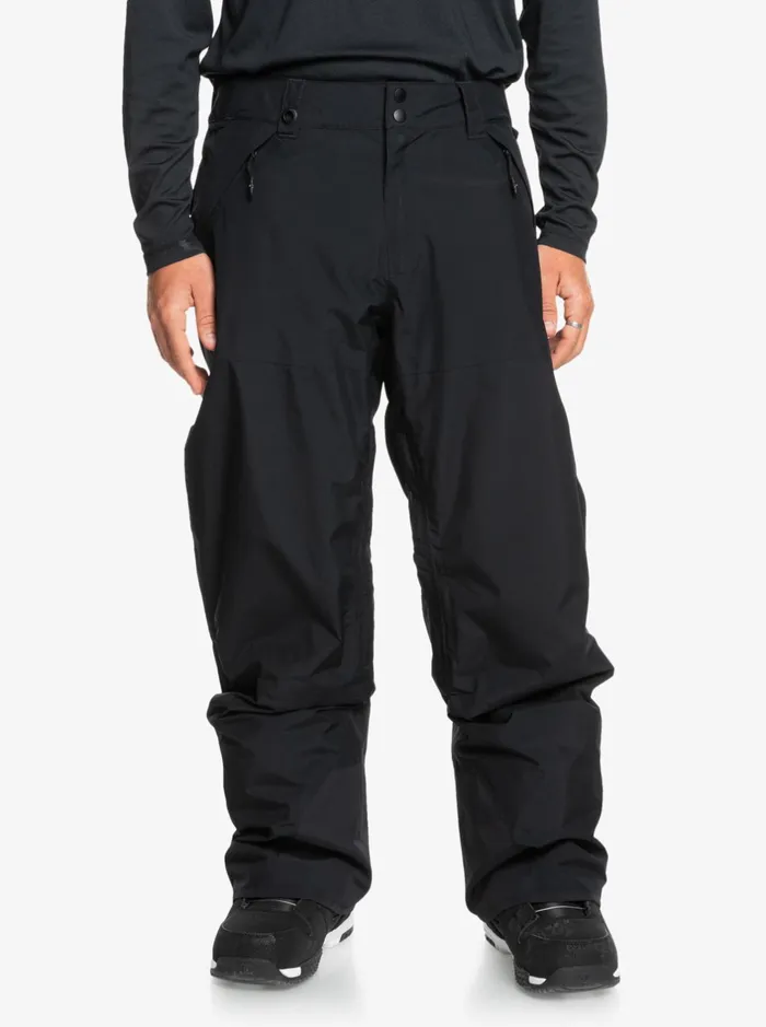 Snow Pants Men Quiksilver Forever Stretch GoreTex Snow Pants True Black