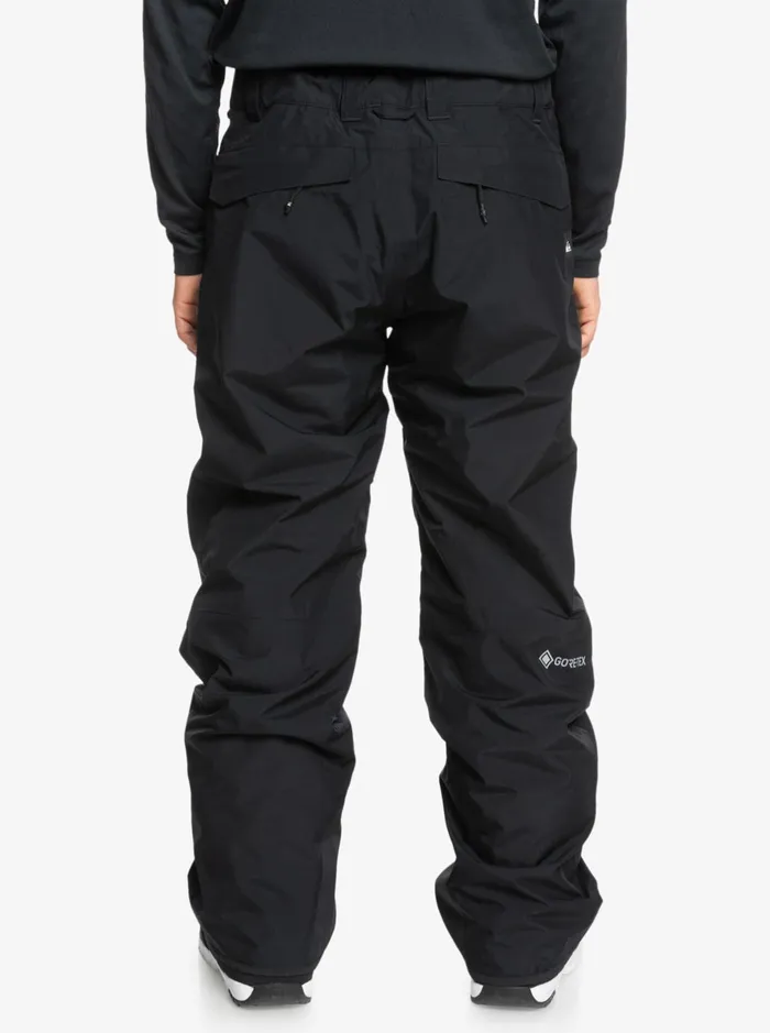 Snow Pants Men Quiksilver Forever Stretch GoreTex Snow Pants True Black Snow Pants Men Quiksilver Forever Stretch GoreTex Snow Pants True Black