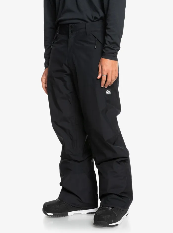 Snow Pants Men Quiksilver Forever Stretch GoreTex Snow Pants True Black Snow Pants Men Quiksilver Forever Stretch GoreTex Snow Pants True Black