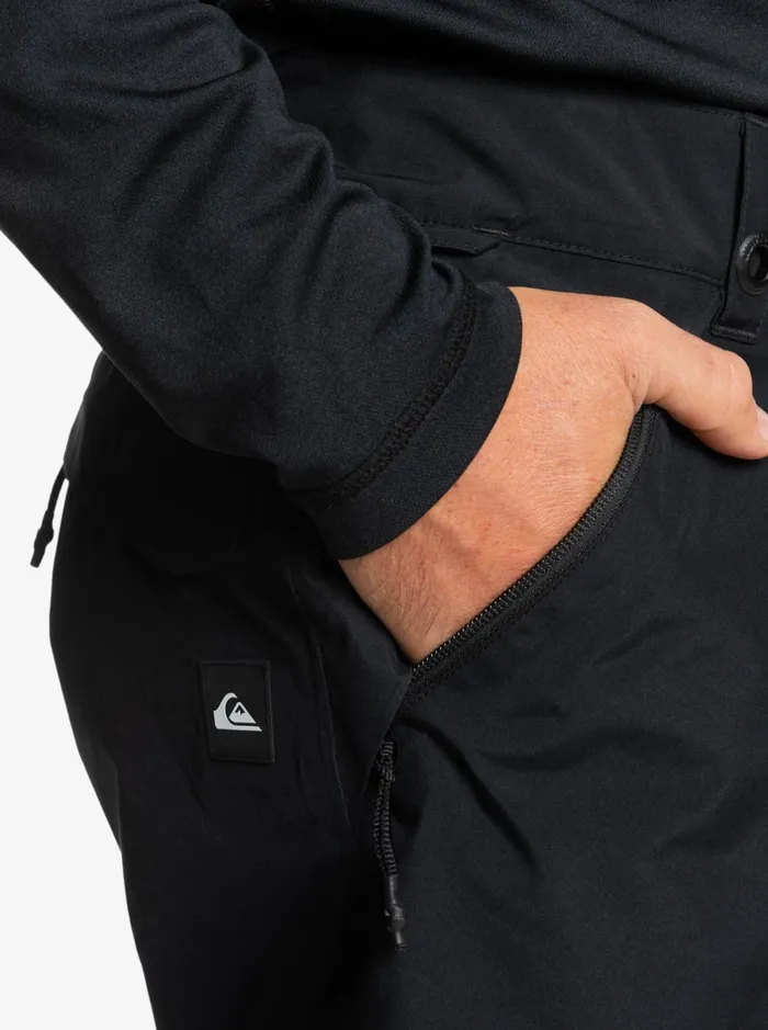 Snow Pants Men Quiksilver Forever Stretch GoreTex Snow Pants True Black Snow Pants Men Quiksilver Forever Stretch GoreTex Snow Pants True Black