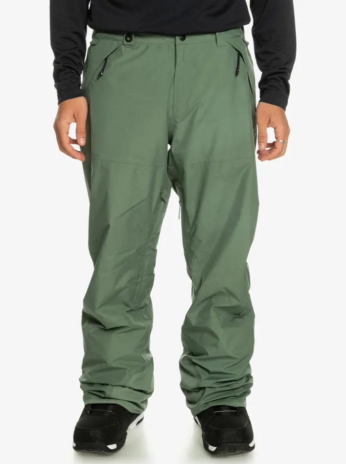 Snow Pants Men Quiksilver Mission Shell Pro GoreTex Snow Pants Laurel Wreath
