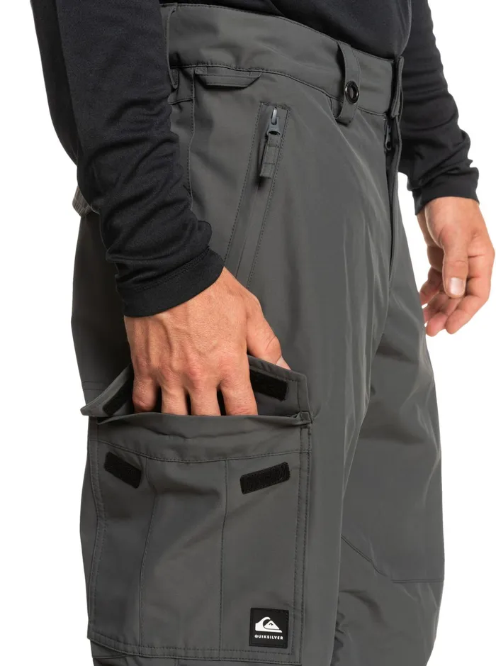 Snow Pants Men Quiksilver Porter Insulated Grey Snow Pants Iron Gate Snow Pants Men Quiksilver Porter Insulated Grey Snow Pants Iron Gate