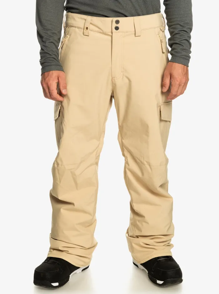 Snow Pants Men Quiksilver Porter Insulated Snow Pants Pale Khaki