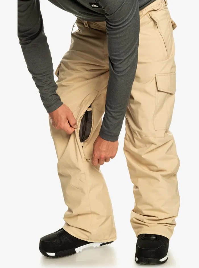 Snow Pants Men Quiksilver Porter Insulated Snow Pants Pale Khaki Snow Pants Men Quiksilver Porter Insulated Snow Pants Pale Khaki