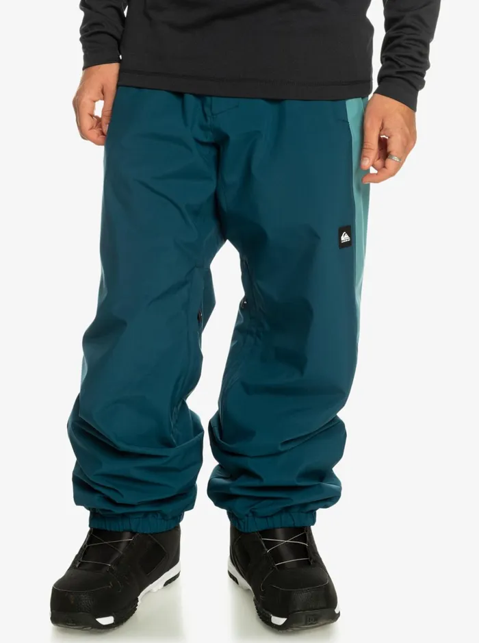 Snow Pants Men Quiksilver Snow Down Technical Snow Pants Majolica Blue