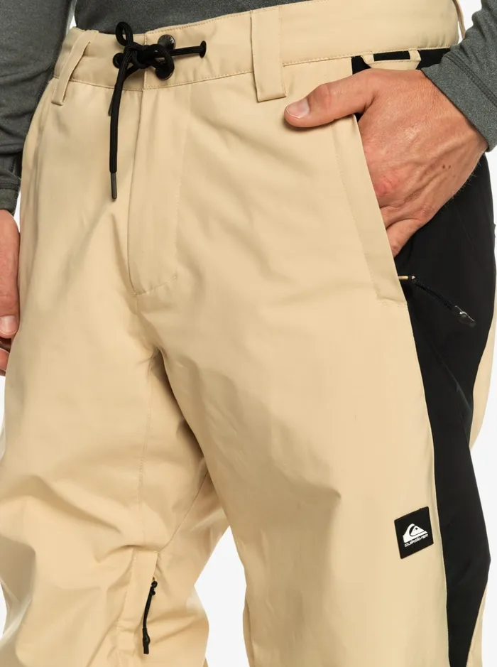 Snow Pants Men Quiksilver Snow Down Technical Snow Pants Pale Khaki Snow Pants Men Quiksilver Snow Down Technical Snow Pants Pale Khaki