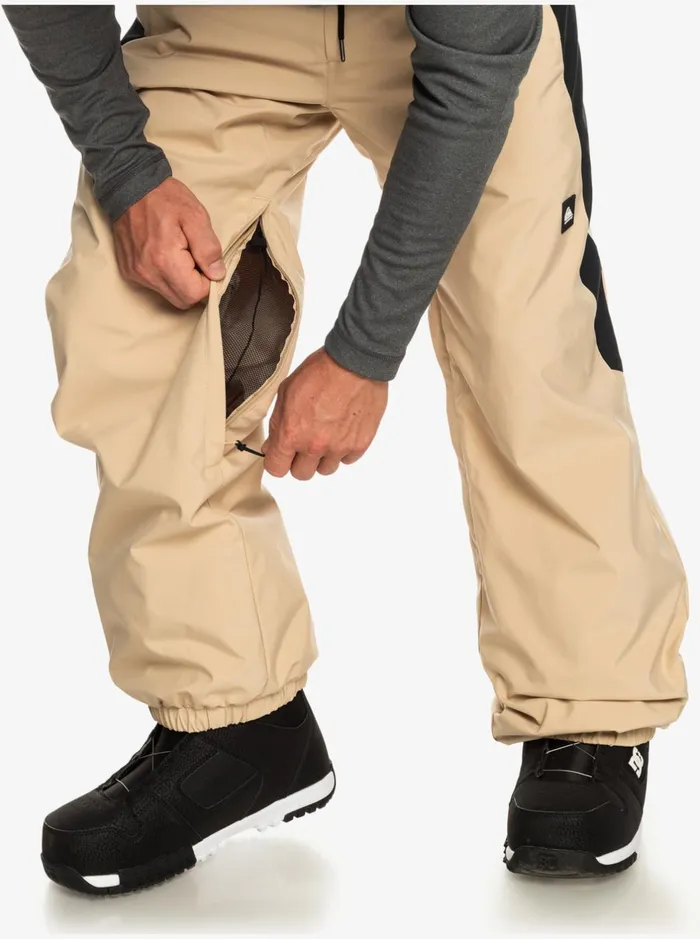 Snow Pants Men Quiksilver Snow Down Technical Snow Pants Pale Khaki Snow Pants Men Quiksilver Snow Down Technical Snow Pants Pale Khaki