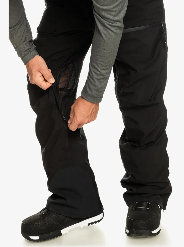 Snow Pants Men Quiksilver Utility Shell Black Snow Pants True Black Snow Pants Men Quiksilver Utility Shell Black Snow Pants True Black