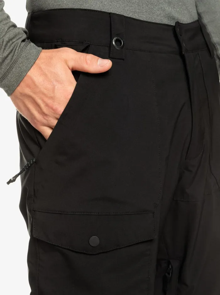 Snow Pants Men Quiksilver Utility Shell Black Snow Pants True Black Snow Pants Men Quiksilver Utility Shell Black Snow Pants True Black