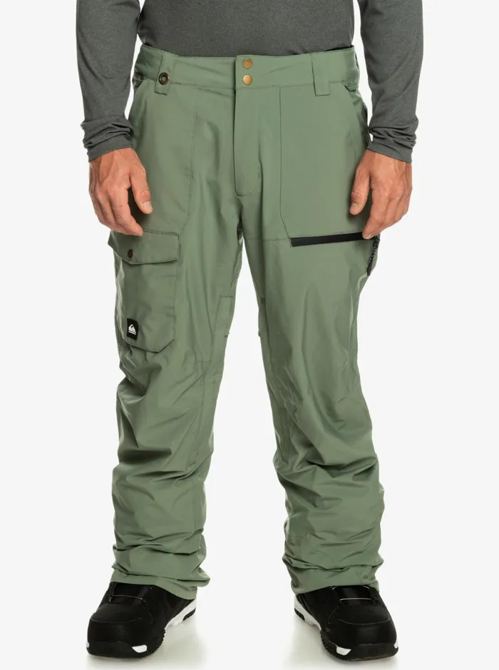 Snow Pants Men Quiksilver Utility Shell Snow Pants Laurel Wreath