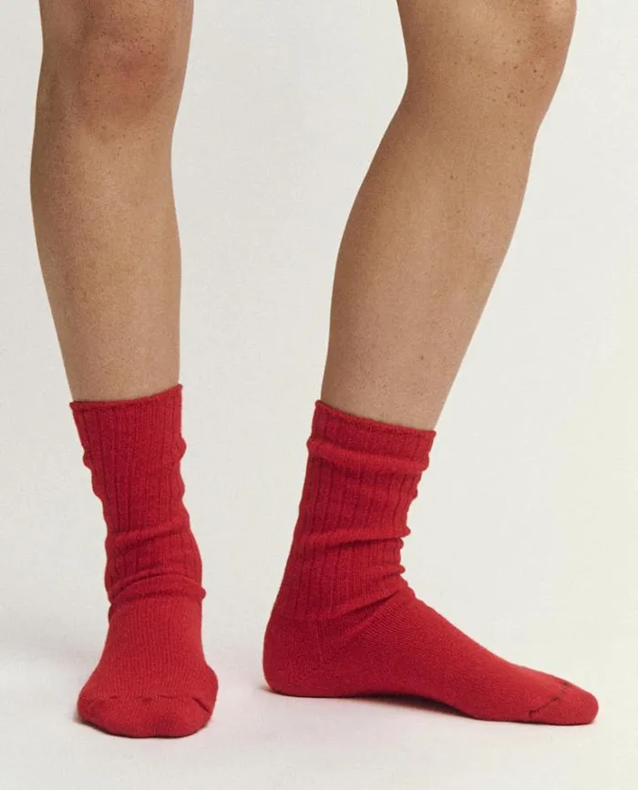 Socks Women039s The Great The Cashmere Sock Bright Red