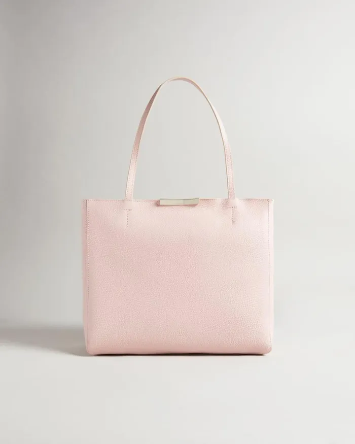 Soft Grain Faceted Bar Shopper Light Pink Women Ted Baker Bags Soft Grain Faceted Bar Shopper Light Pink Women Ted Baker Bags