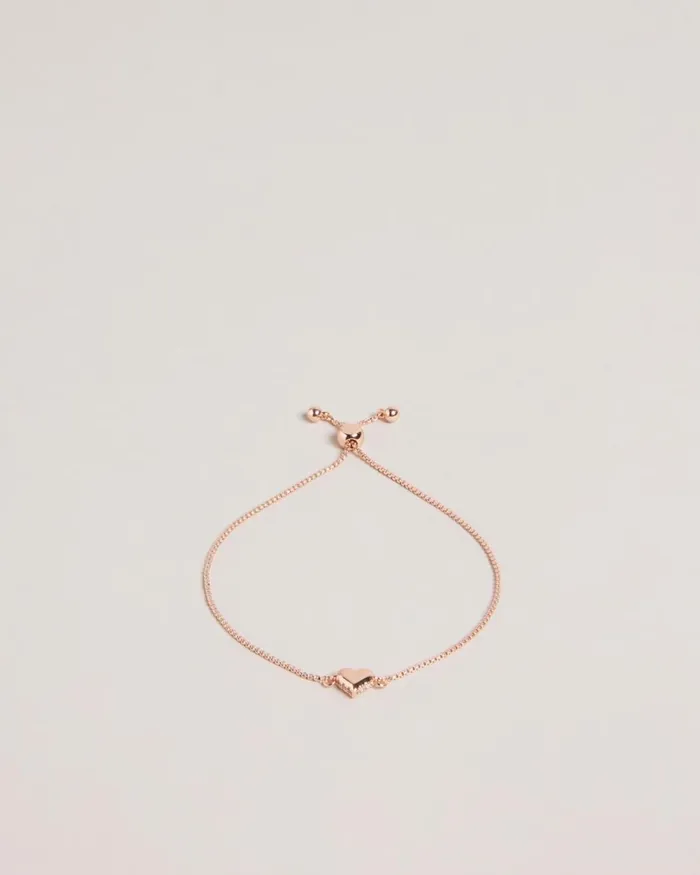 Sparkle Heart Drawstring Bracelet Rosegold Color Women Ted Baker Jewelry Sparkle Heart Drawstring Bracelet Rosegold Color Women Ted Baker Jewelry