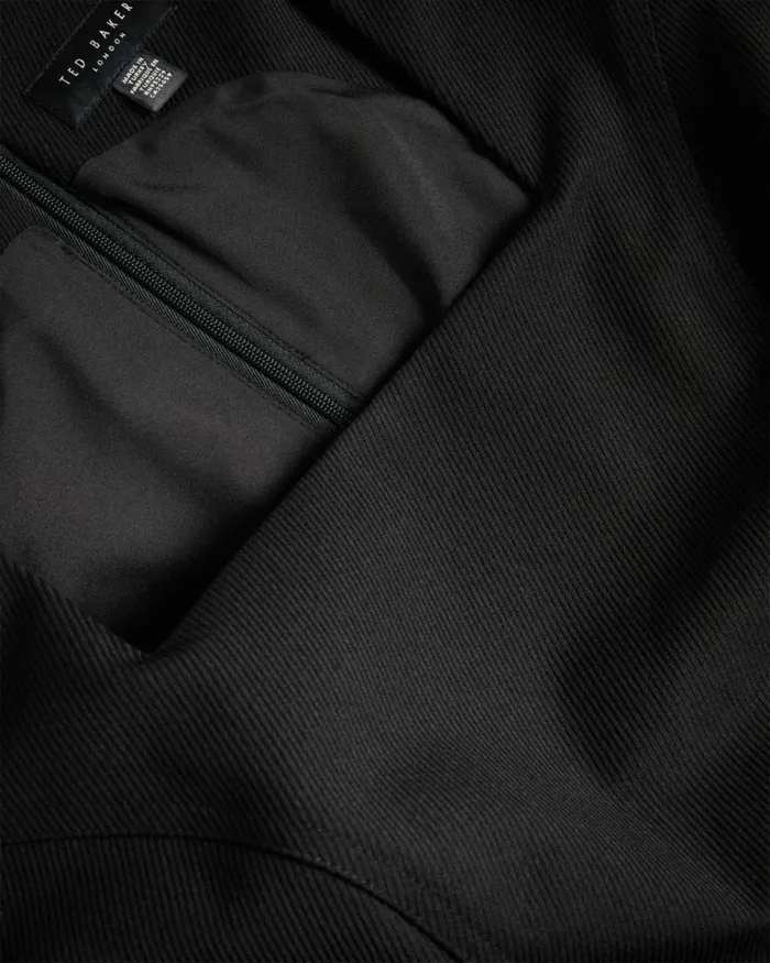 Square Neck Military Midi Dress Black Women Ted Baker Clothing Square Neck Military Midi Dress Black Women Ted Baker Clothing