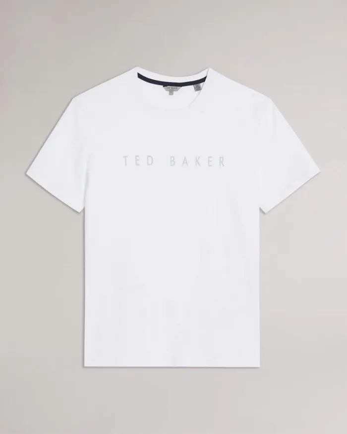 SS Branded Tshirt White Men Ted Baker Clothing