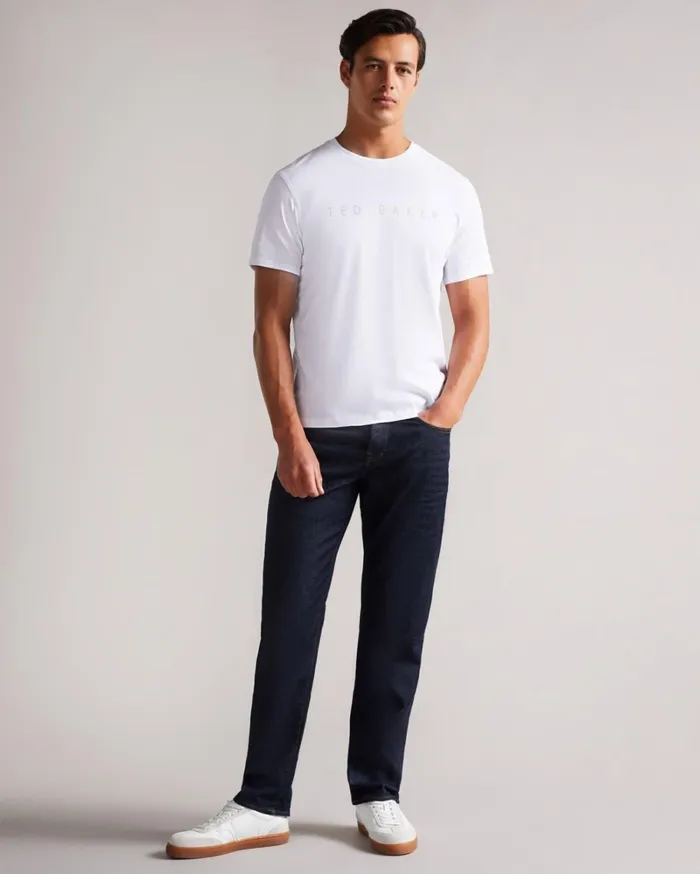 SS Branded Tshirt White Men Ted Baker Clothing SS Branded Tshirt White Men Ted Baker Clothing