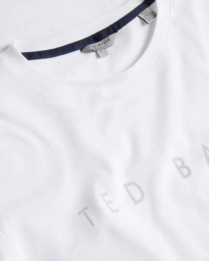 SS Branded Tshirt White Men Ted Baker Clothing SS Branded Tshirt White Men Ted Baker Clothing