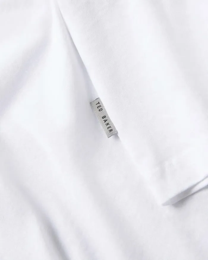 SS Branded Tshirt White Men Ted Baker Clothing SS Branded Tshirt White Men Ted Baker Clothing