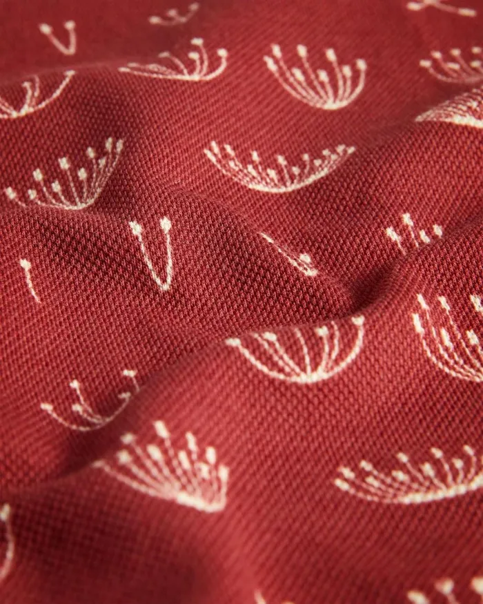 SS Printed Polo Dark Orange Men Ted Baker Clothing SS Printed Polo Dark Orange Men Ted Baker Clothing