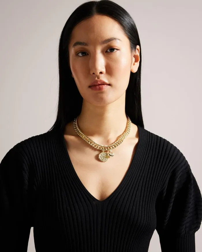 Statement Chain Necklace Gold Color Women Ted Baker Jewelry Statement Chain Necklace Gold Color Women Ted Baker Jewelry