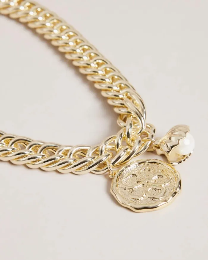 Statement Chain Necklace Gold Color Women Ted Baker Jewelry Statement Chain Necklace Gold Color Women Ted Baker Jewelry