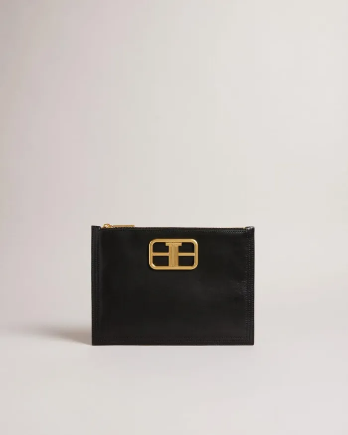 Statement Hardware Clutch Black Women Ted Baker Bags