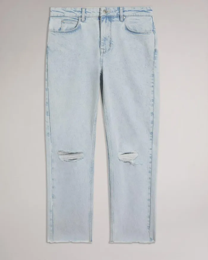 Straight Leg Ankle Grazer Jeans Light Wash Women Ted Baker Clothing