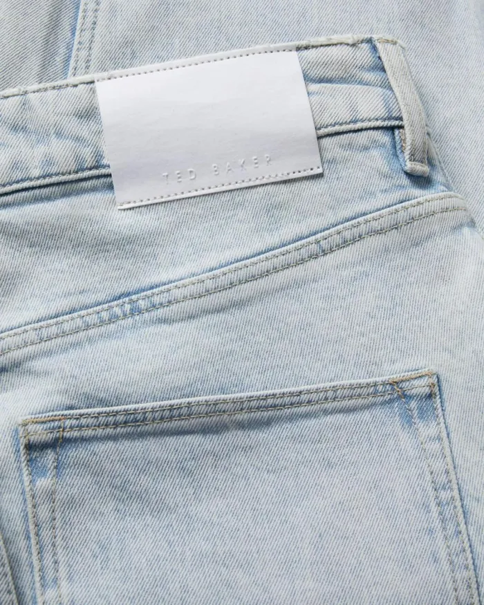 Straight Leg Ankle Grazer Jeans Light Wash Women Ted Baker Clothing