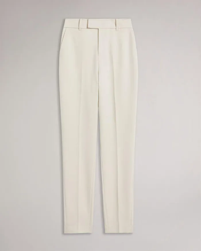 Straight Leg Flood Length Trousers Natural Women Ted Baker Clothing