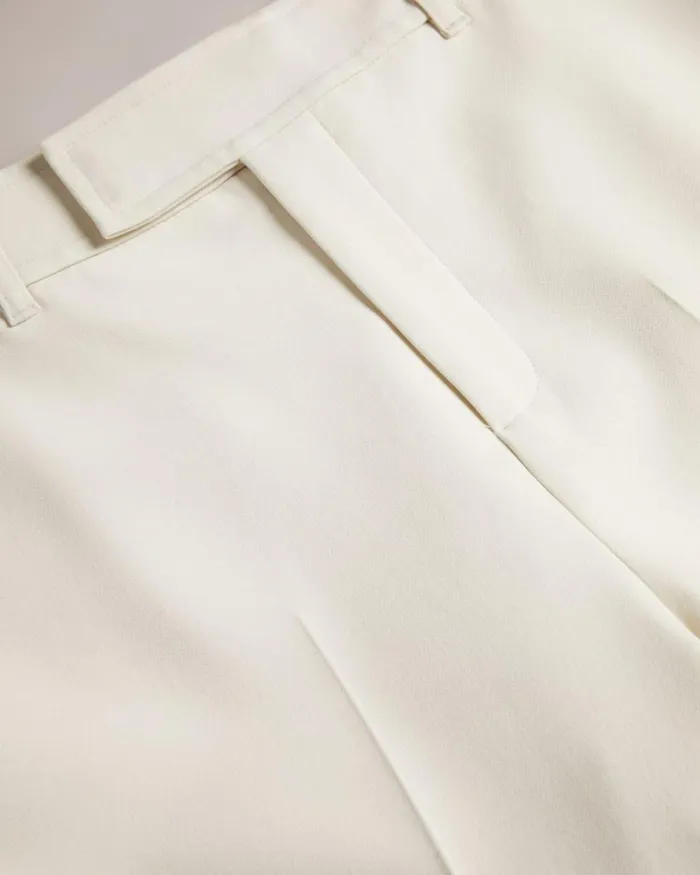 Straight Leg Flood Length Trousers Natural Women Ted Baker Clothing Straight Leg Flood Length Trousers Natural Women Ted Baker Clothing