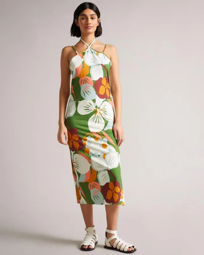 Strap Bodycon Green Women Ted Baker Dresses Strap Bodycon Green Women Ted Baker Dresses