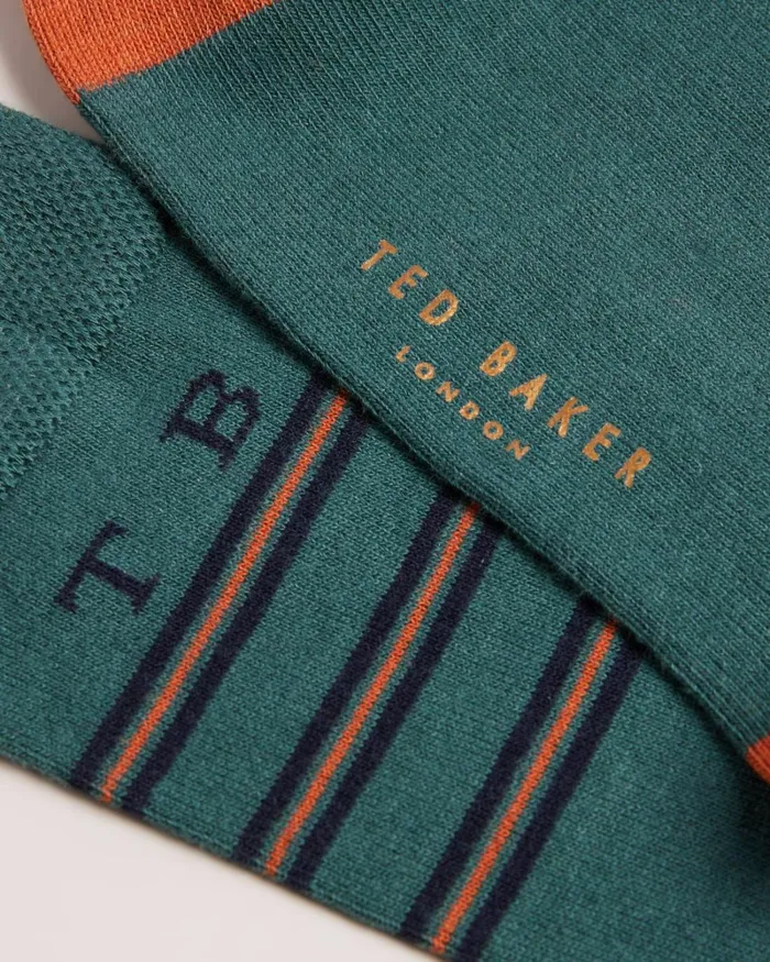 Stripe Socks Green Men Ted Baker Socks