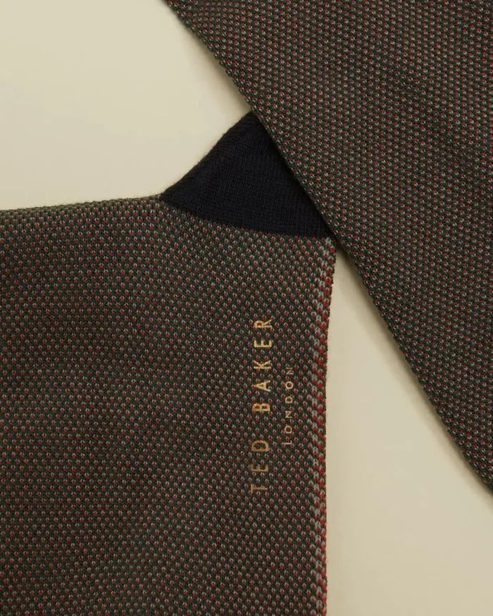 Striped Coloured Socks DkOrange Men Ted Baker Socks