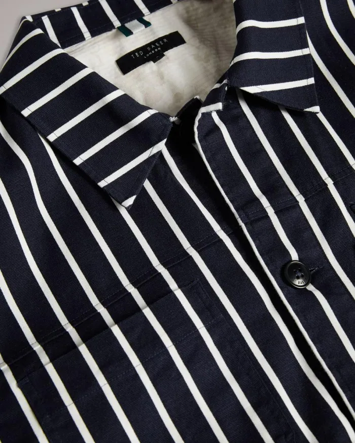 Striped Jacket Navy Men Ted Baker Coats and Jackets Striped Jacket Navy Men Ted Baker Coats and Jackets