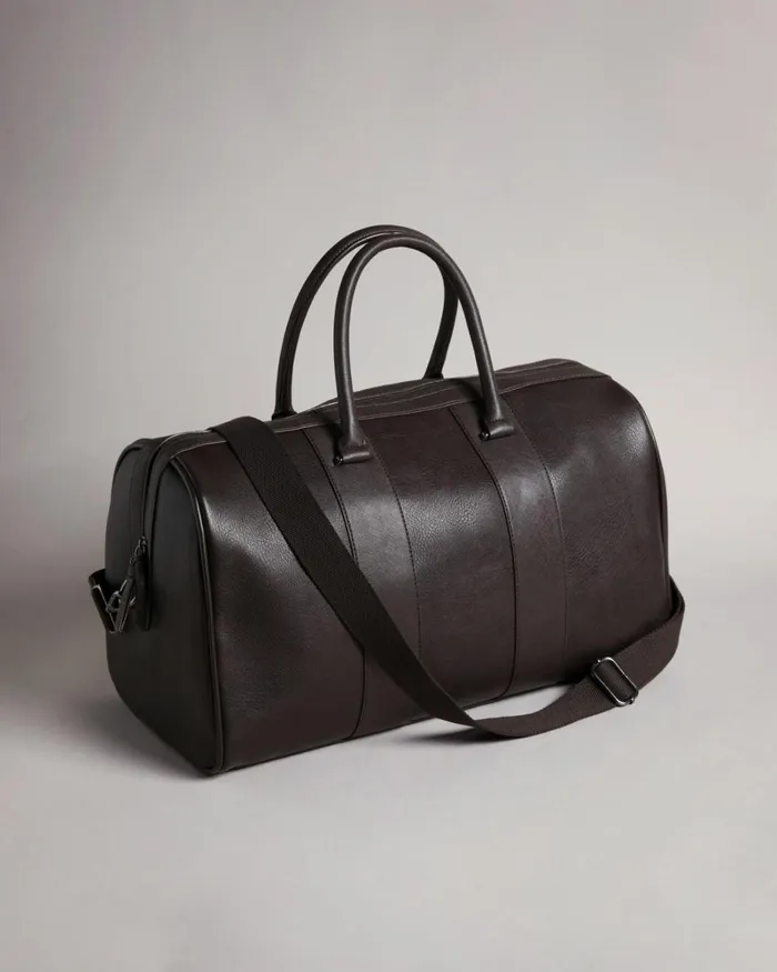 Striped PU Holdall BrnChoc Men Ted Baker Duffel Bags Striped PU Holdall BrnChoc Men Ted Baker Duffel Bags