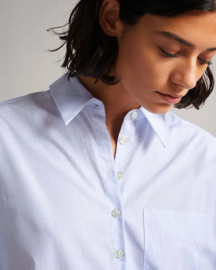 Striped Shirt White Women Ted Baker Tops and TShirts Striped Shirt White Women Ted Baker Tops and TShirts