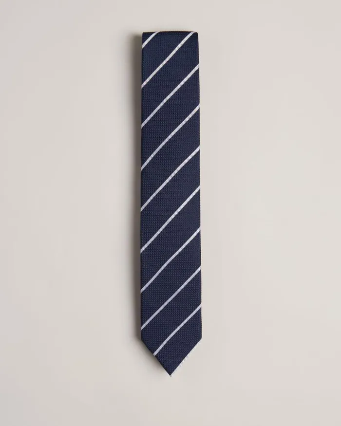 Striped Silk Tie Navy Men Ted Baker Ties and Bow Ties Striped Silk Tie Navy Men Ted Baker Ties and Bow Ties