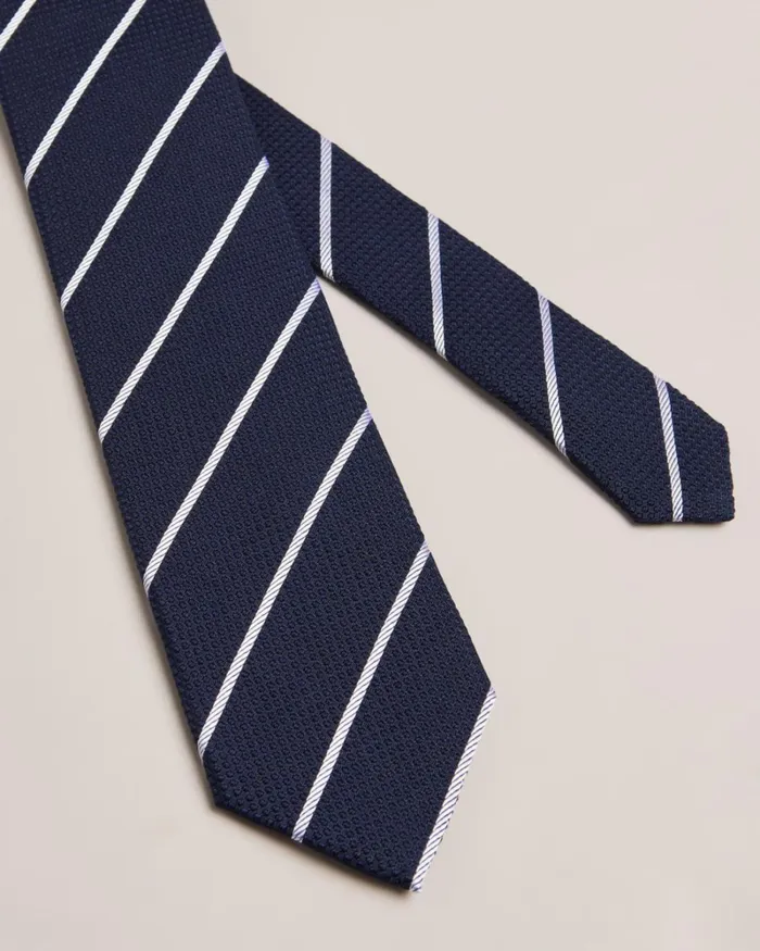 Striped Silk Tie Navy Men Ted Baker Ties and Bow Ties Striped Silk Tie Navy Men Ted Baker Ties and Bow Ties