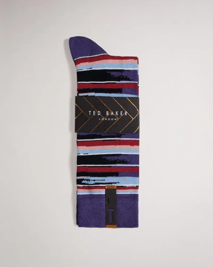 Striped Socks Blue Men Ted Baker Socks