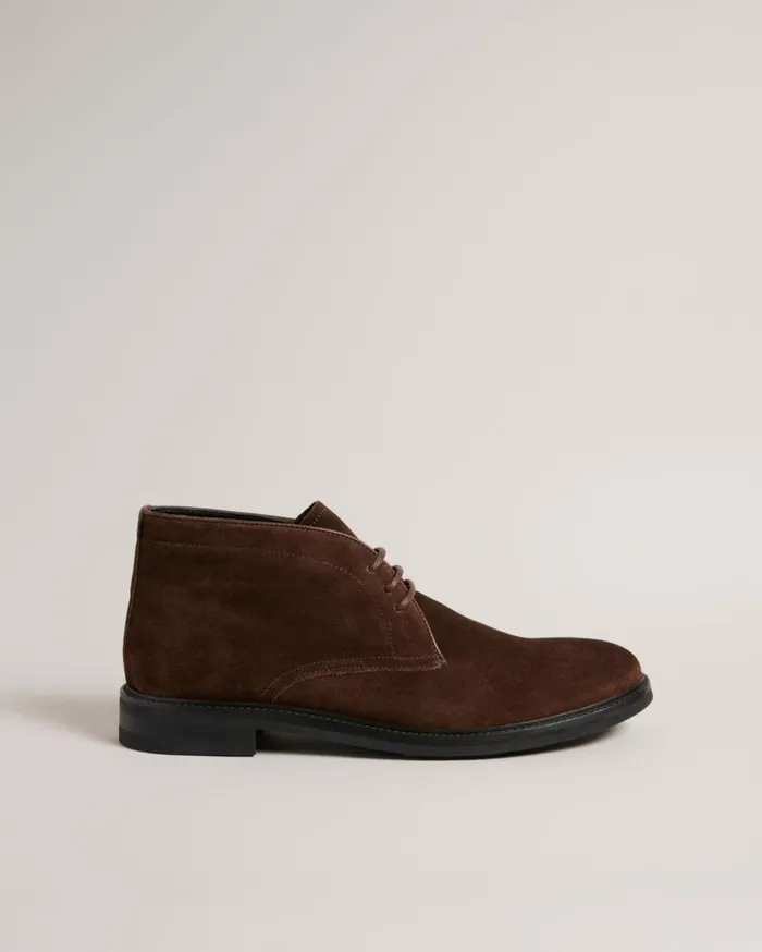 Suede Chukka Button Sole Boots BrownChocolate Men Ted Baker Boots Suede Chukka Button Sole Boots BrownChocolate Men Ted Baker Boots