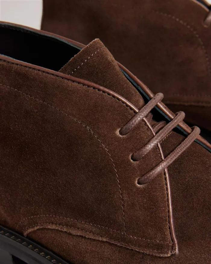 Suede Chukka Button Sole Boots BrownChocolate Men Ted Baker Boots Suede Chukka Button Sole Boots BrownChocolate Men Ted Baker Boots