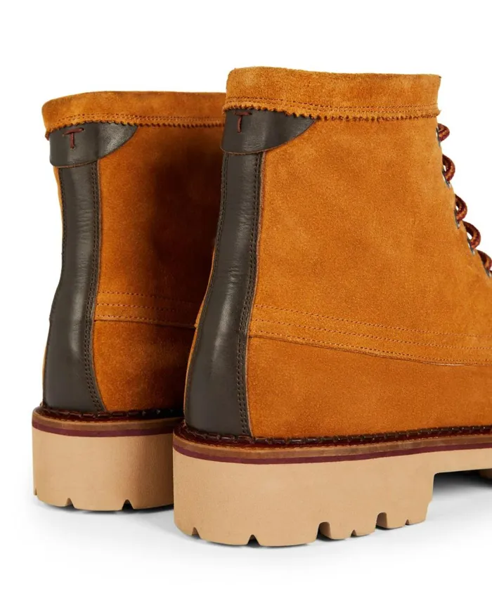 Suede Chunky Sole Moccasin Boot Tan Men Ted Baker Boots Suede Chunky Sole Moccasin Boot Tan Men Ted Baker Boots