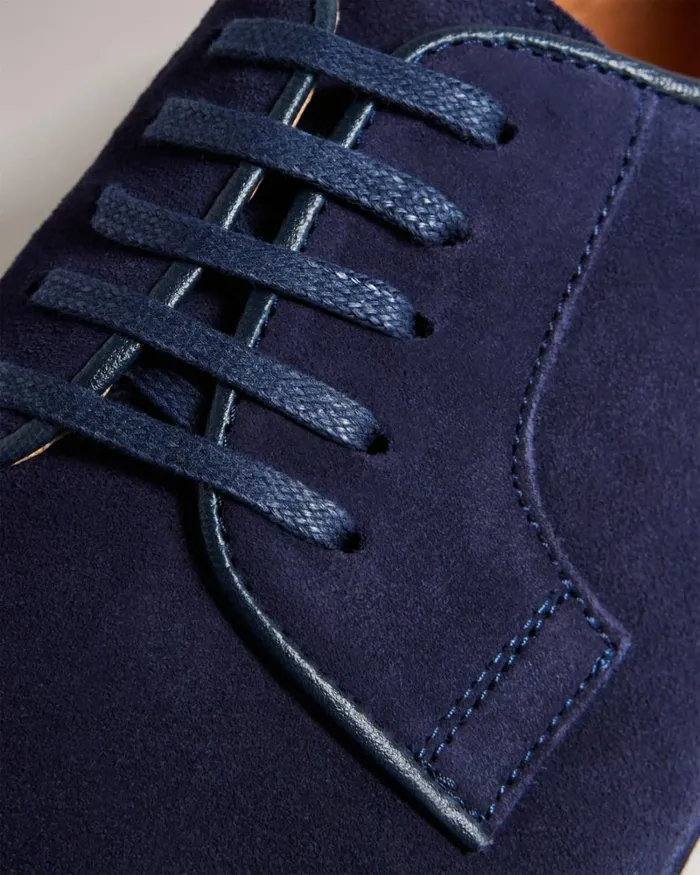 Suede Hybrid Shoes Navy Men Ted Baker Sneakers